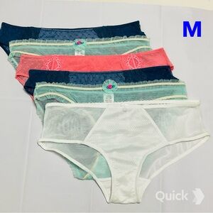 M - New 6 pcs Next Polka Dots Mesh Panties # 7